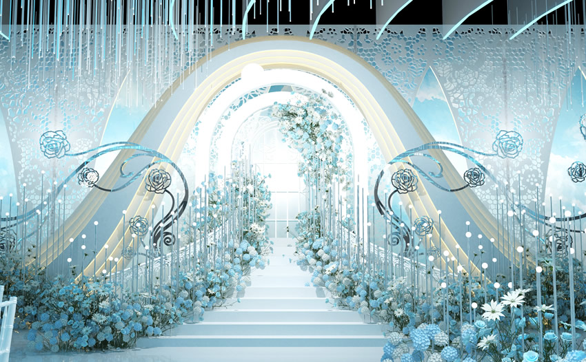 三原釡香烙馍村水晶厅效果展示